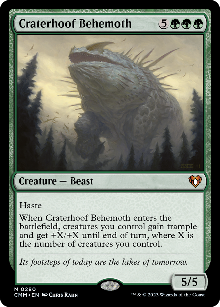 Craterhoof Behemoth [Commander Masters] | Lots Moore NSW