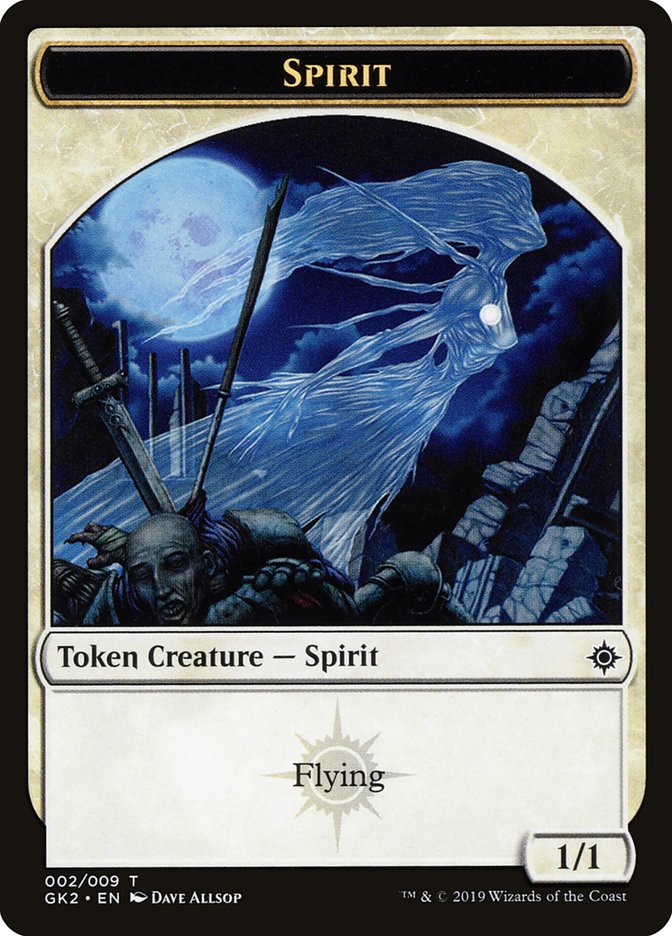 Spirit (002) // Spirit (010) Double-Sided Token [Ravnica Allegiance Guild Kit Tokens] | Lots Moore NSW