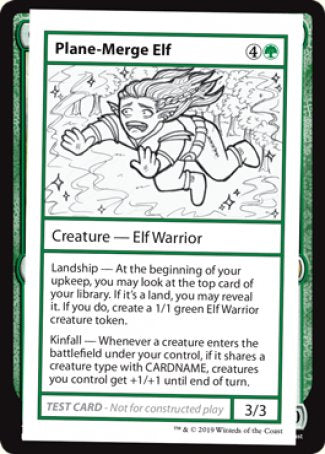 Plane-Merge Elf (2021 Edition) [Mystery Booster Playtest Cards] | Lots Moore NSW