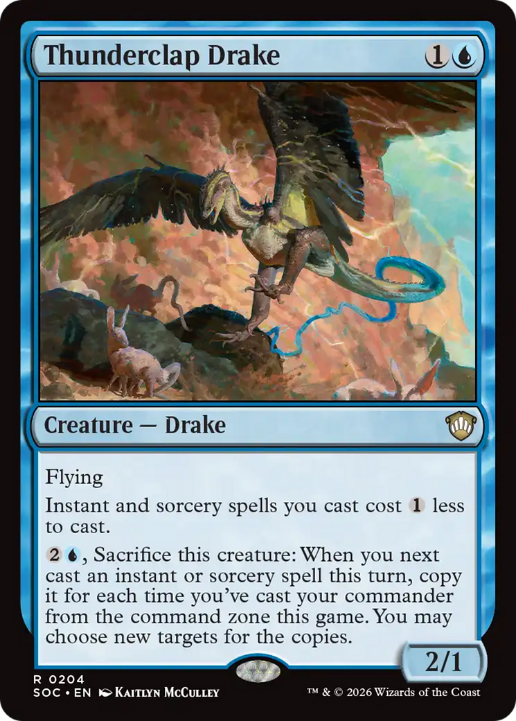 Thunderclap Drake [Secrets of Strixhaven Commander] | Lots Moore NSW