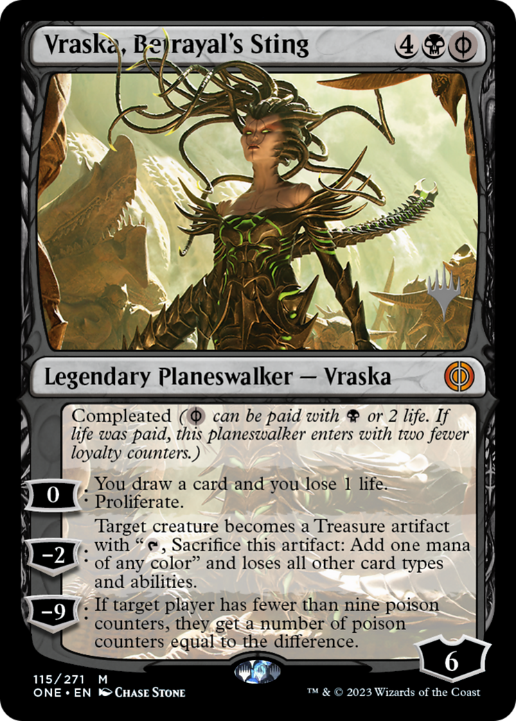 Vraska, Betrayal's Sting (Promo Pack) [Phyrexia: All Will Be One Promos] | Lots Moore NSW