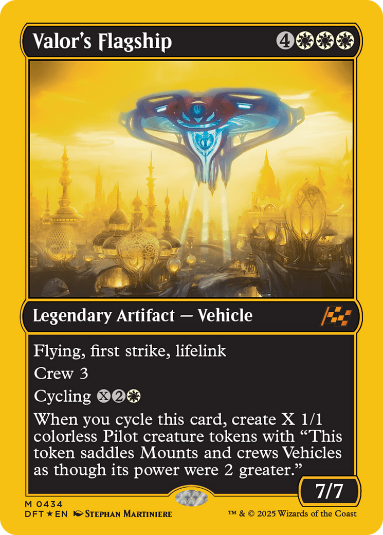 Valor's Flagship (First-Place Foil) [Aetherdrift] | Lots Moore NSW