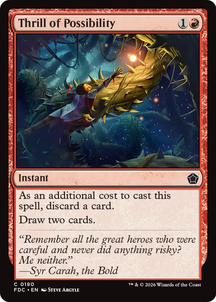 Thrill of Possibility [Foundations Commander] | Lots Moore NSW