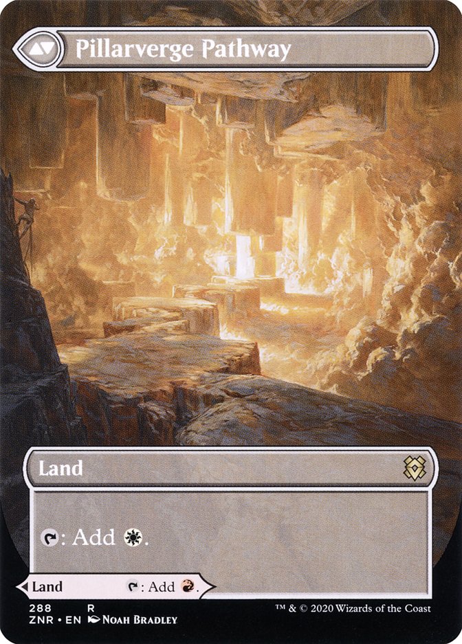 Needleverge Pathway // Pillarverge Pathway (Borderless Alternate Art) [Zendikar Rising] | Lots Moore NSW
