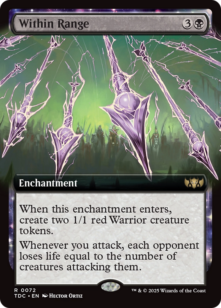 Within Range (Extended Art) [Tarkir: Dragonstorm Commander] | Lots Moore NSW
