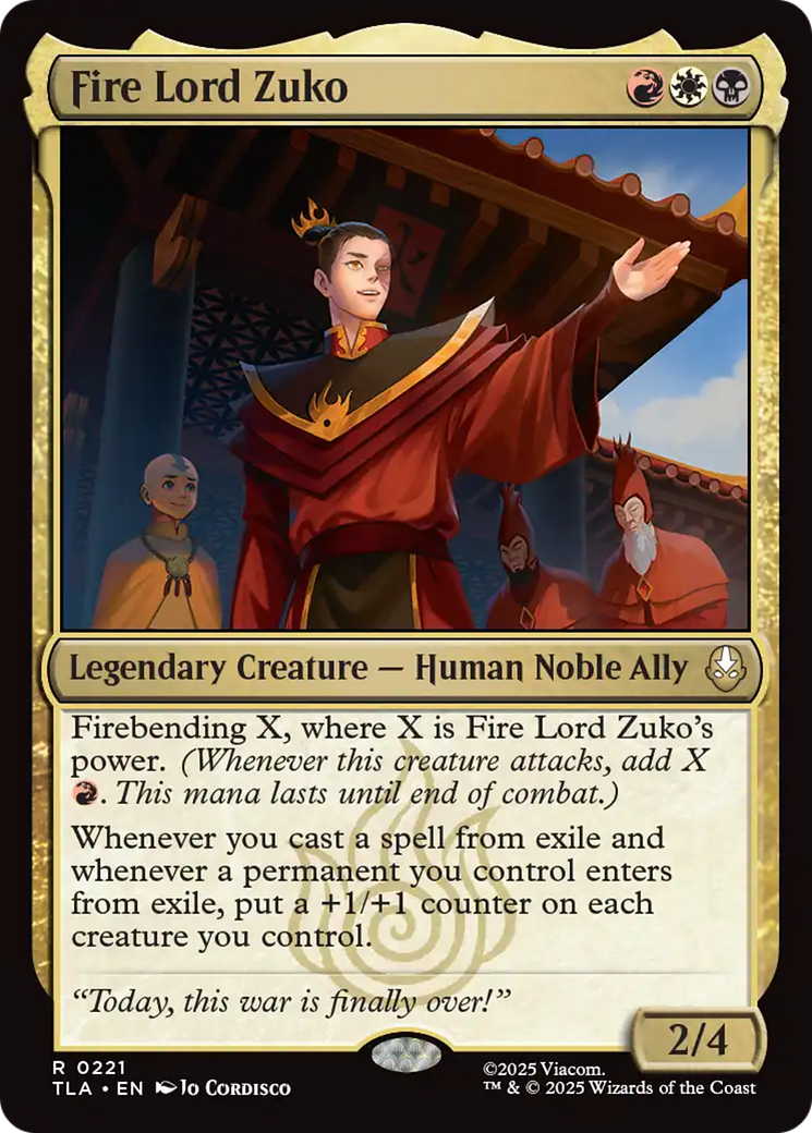 Fire Lord Zuko [Avatar: The Last Airbender] | Lots Moore NSW