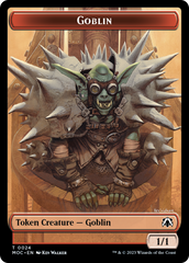 Goblin // Sliver Double-Sided Token [March of the Machine Commander Tokens] | Lots Moore NSW