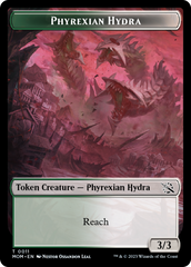 Monk // Phyrexian Hydra (11) Double-Sided Token [March of the Machine Tokens] | Lots Moore NSW