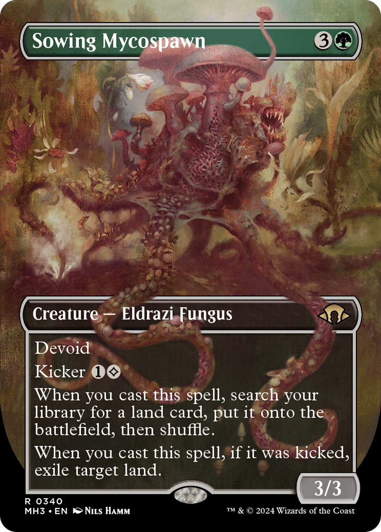 Sowing Mycospawn (Borderless) [Modern Horizons 3] | Lots Moore NSW