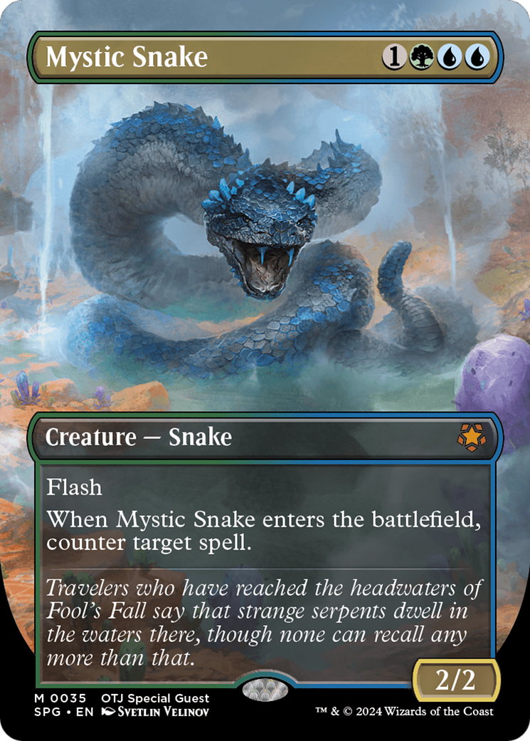 Mystic Snake (Borderless) [Outlaws of Thunder Junction Special Guests] | Lots Moore NSW