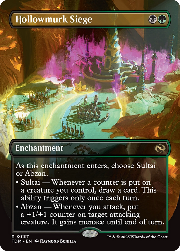 Hollowmurk Siege (Borderless) [Tarkir: Dragonstorm] | Lots Moore NSW