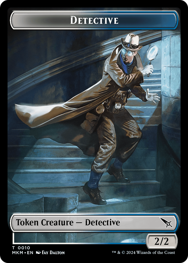 Detective // Voja Fenstalker Double-Sided Token [Murders at Karlov Manor Tokens] | Lots Moore NSW