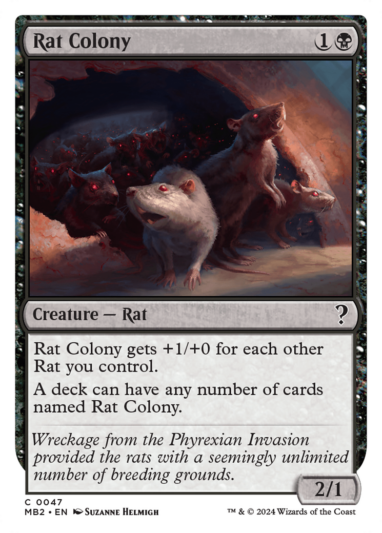 Rat Colony (White Border) [Mystery Booster 2] | Lots Moore NSW