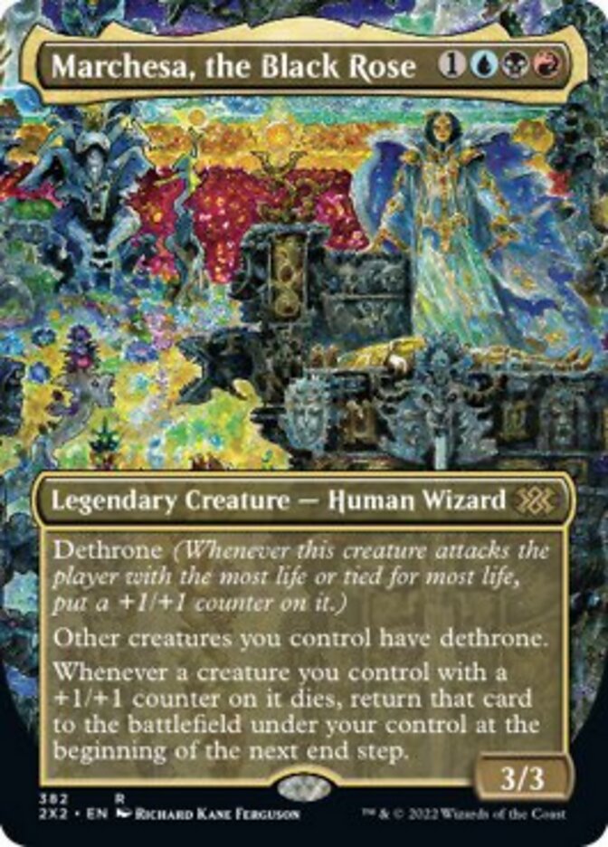 Marchesa, the Black Rose (Borderless Alternate Art) [Double Masters 2022] | Lots Moore NSW