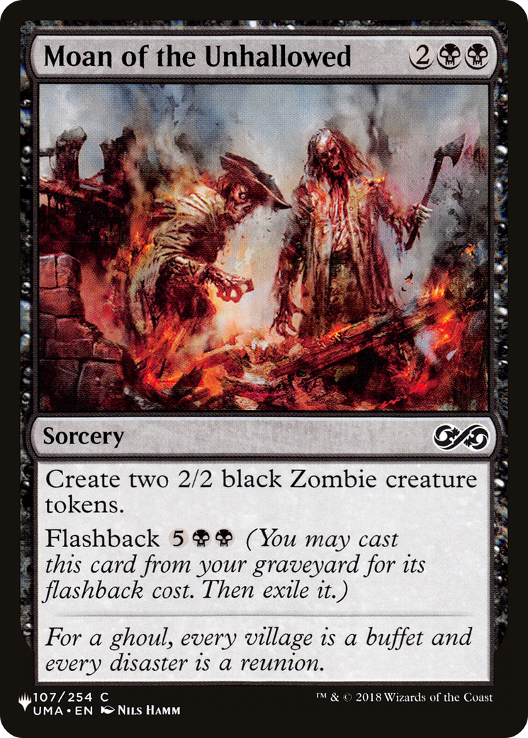 Moan of the Unhallowed [The List] | Lots Moore NSW