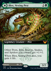 Blex, Vexing Pest // Search for Blex (Extended Art) [Strixhaven: School of Mages] | Lots Moore NSW