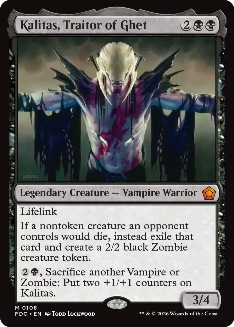 Kalitas, Traitor of Ghet [Foundations Commander] | Lots Moore NSW
