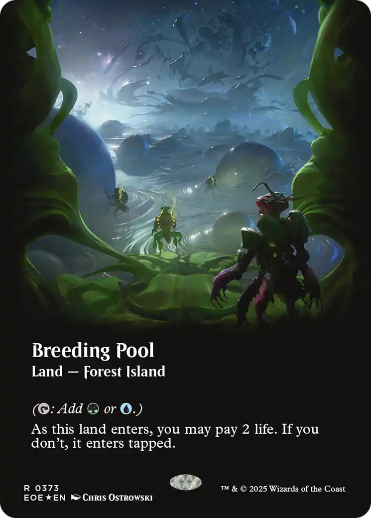 Breeding Pool (Borderless) (Galaxy Foil) [Edge of Eternities] | Lots Moore NSW