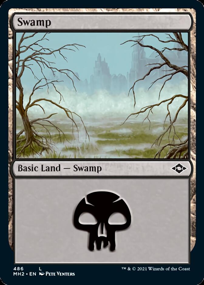 Swamp (486) (Foil Etched) [Modern Horizons 2] | Lots Moore NSW
