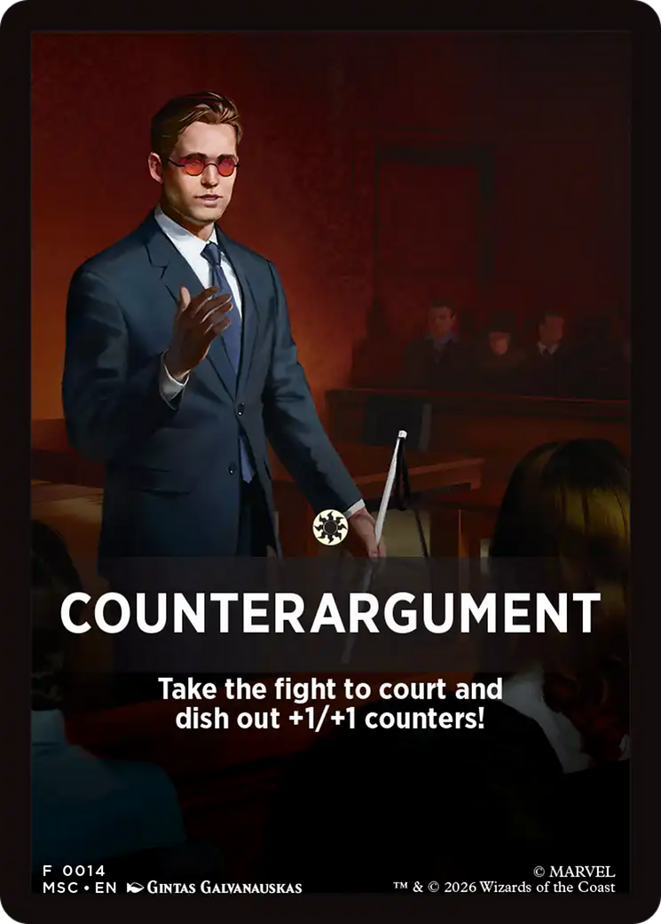 Counterargument Theme Card [Marvel Super Heroes Commander] | Lots Moore NSW