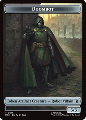 Merfolk // Doombot Double-Sided Token [Marvel Super Heroes Tokens] | Lots Moore NSW