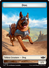 Dog // Goblin Double-Sided Token [Tarkir: Dragonstorm Commander Tokens] | Lots Moore NSW
