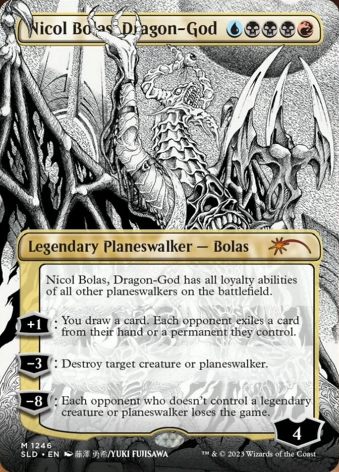 Nicol Bolas, Dragon-God (Borderless) [Secret Lair Drop Series] | Lots Moore NSW