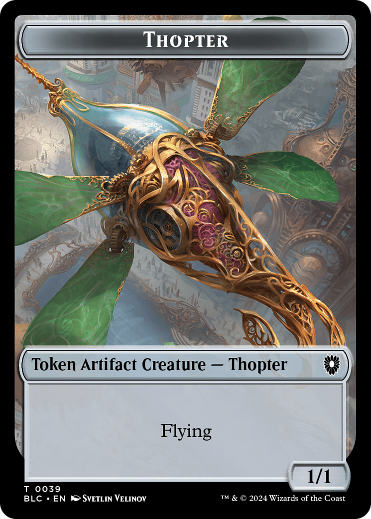 Goblin // Thopter Double-Sided Token [Bloomburrow Commander Tokens] | Lots Moore NSW