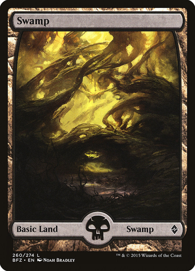 Swamp (260) (Full Art) [Battle for Zendikar] | Lots Moore NSW
