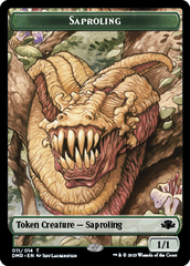 Insect // Saproling Double-Sided Token [Dominaria Remastered Tokens] | Lots Moore NSW