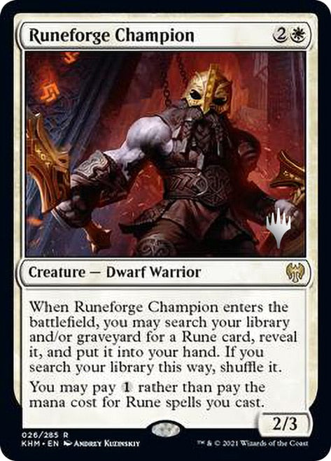 Runeforge Champion (Promo Pack) [Kaldheim Promos] | Lots Moore NSW