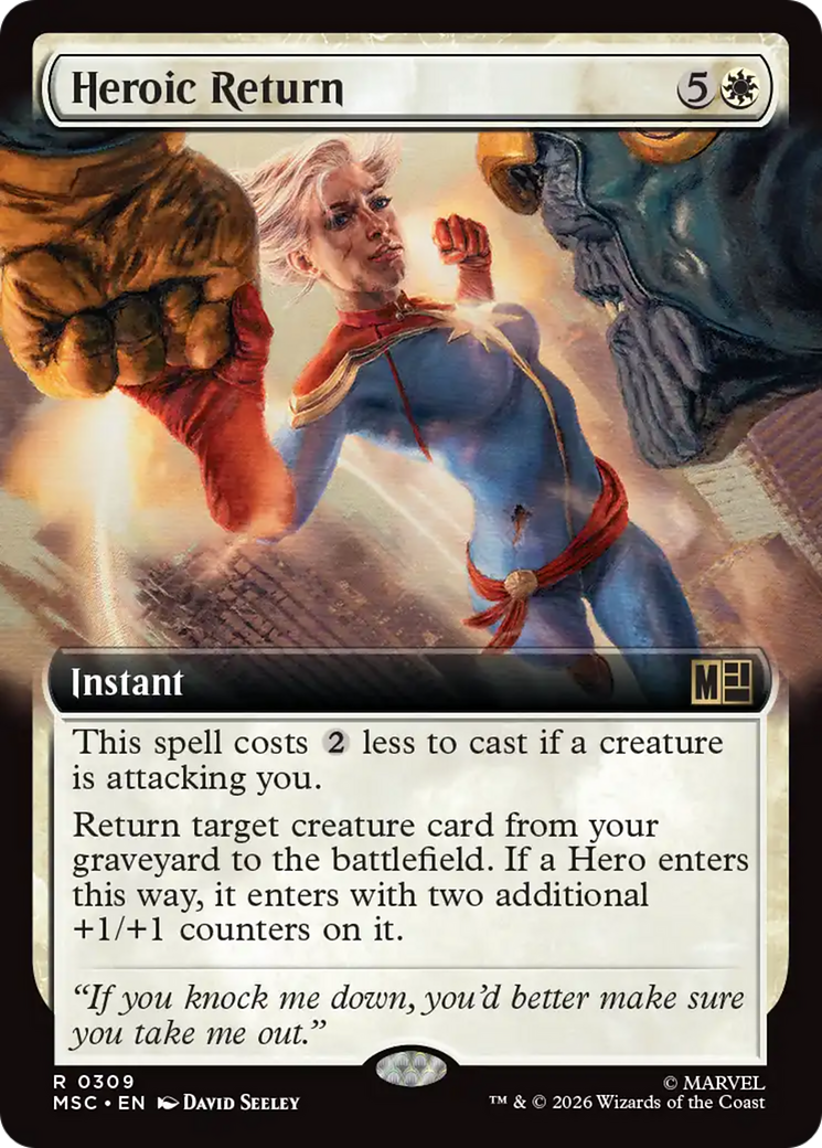 Heroic Return (Extended Art) [Marvel Super Heroes Commander] | Lots Moore NSW