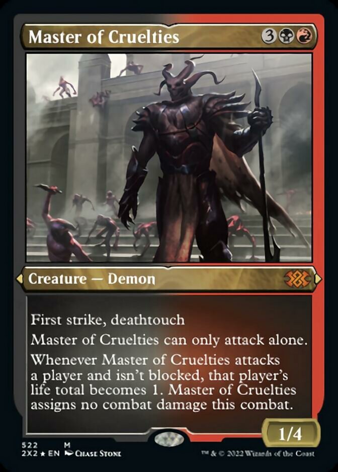 Master of Cruelties (Foil Etched) [Double Masters 2022] | Lots Moore NSW