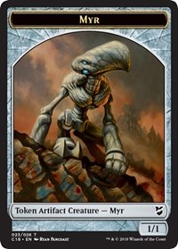 Myr (023) // Thopter (025) Double-Sided Token [Commander 2018 Tokens] | Lots Moore NSW