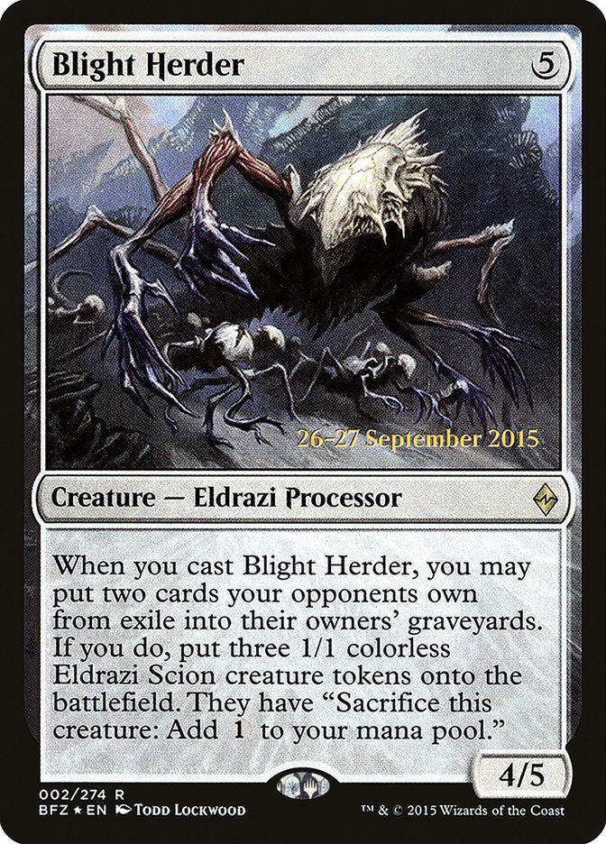 Blight Herder [Battle for Zendikar Prerelease Promos] | Lots Moore NSW