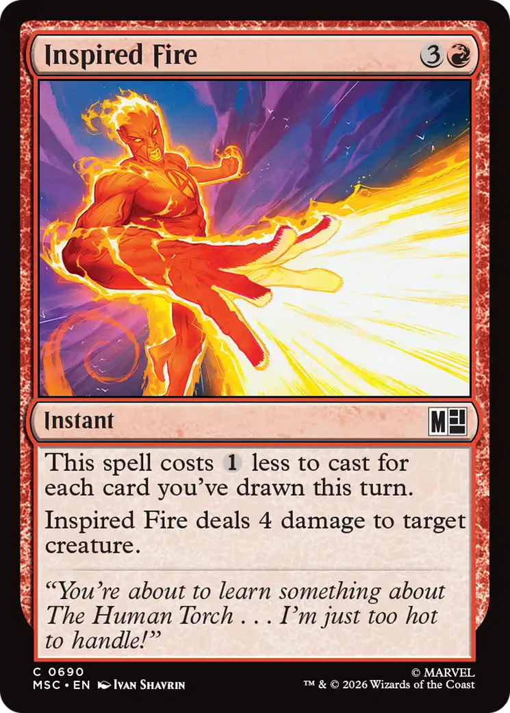 Inspired Fire [Marvel Super Heroes Commander] | Lots Moore NSW