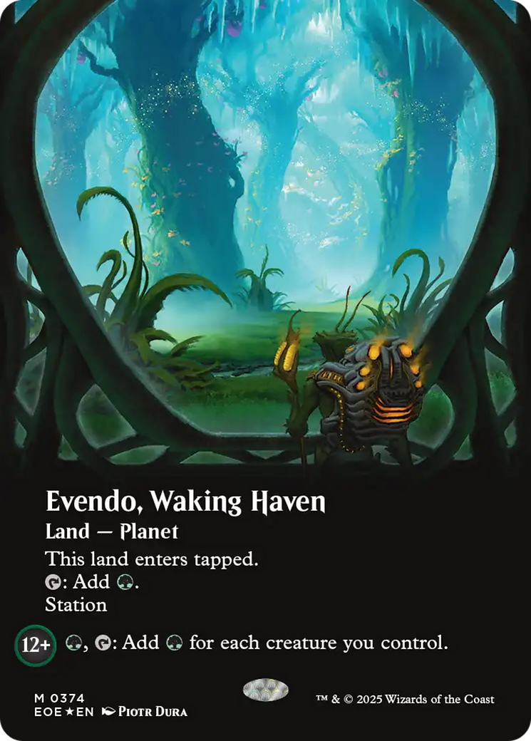 Evendo, Waking Haven (Borderless) (Galaxy Foil) [Edge of Eternities] | Lots Moore NSW