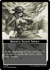 Bounty: Sleepy Sovka // Bounty Rules Double-Sided Token [Outlaws of Thunder Junction Commander Tokens] | Lots Moore NSW