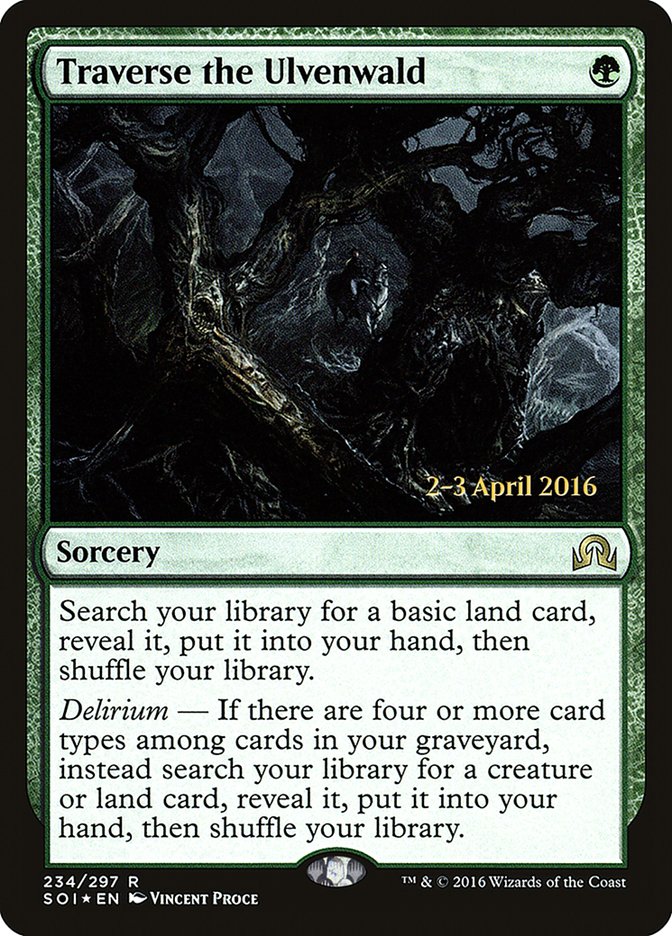 Traverse the Ulvenwald [Shadows over Innistrad Prerelease Promos] | Lots Moore NSW