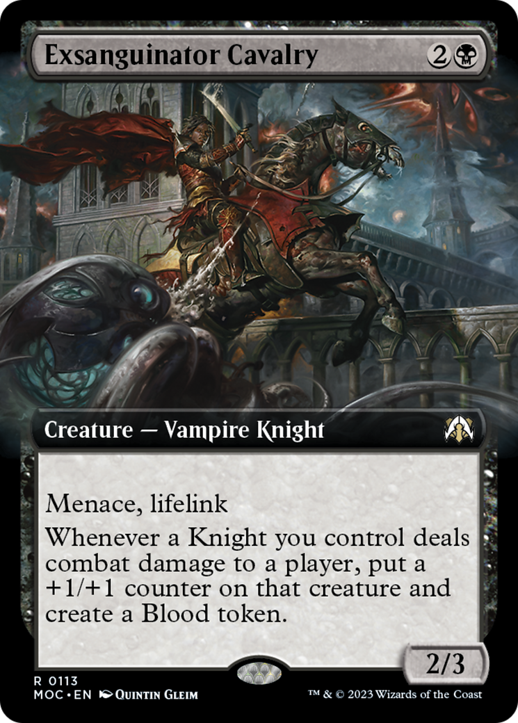 Exsanguinator Cavalry (Extended Art) [March of the Machine Commander] | Lots Moore NSW
