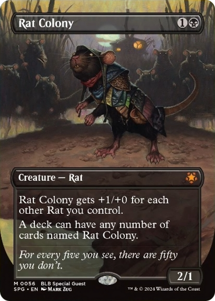 Rat Colony (Borderless) [Bloomburrow Special Guests] | Lots Moore NSW