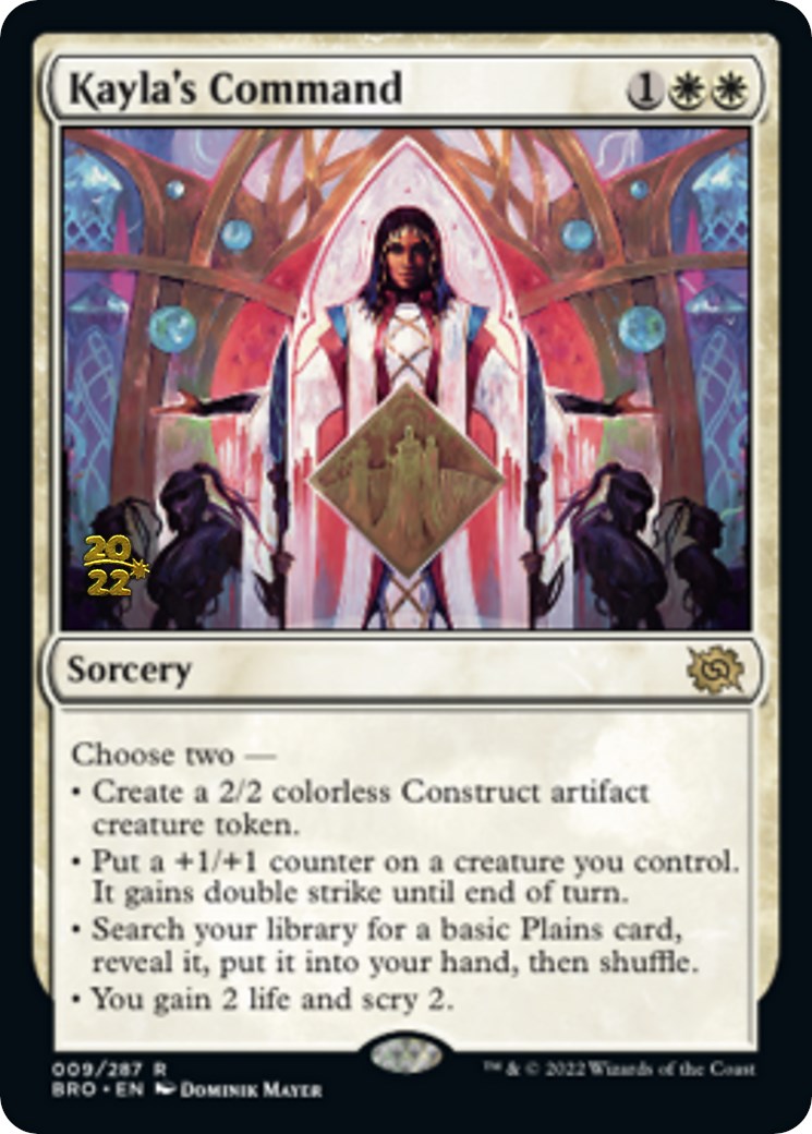 Kayla's Command [The Brothers' War Prerelease Promos] | Lots Moore NSW