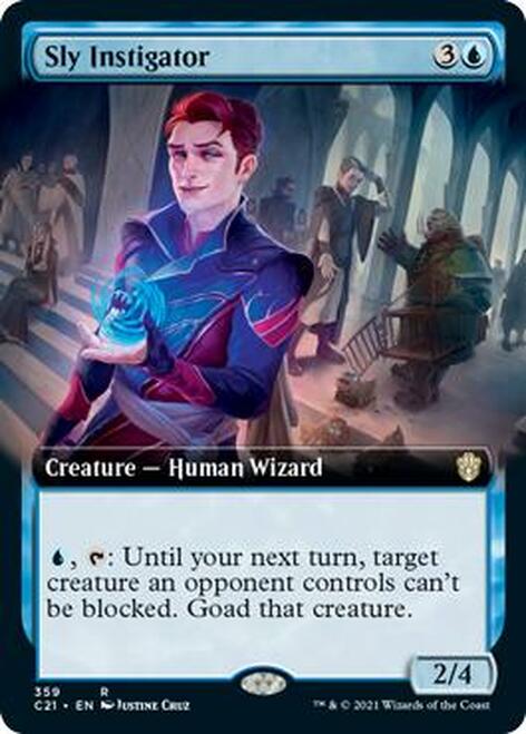 Sly Instigator (Extended Art) [Commander 2021] | Lots Moore NSW