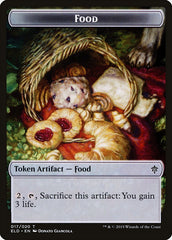 Human Rogue // Food (17) Double-Sided Token [Throne of Eldraine Tokens] | Lots Moore NSW