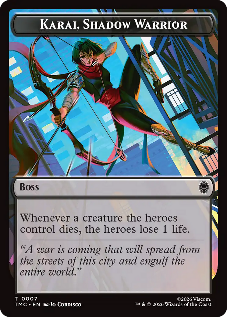 Karai, Shadow Warrior [Teenage Mutant Ninja Turtles Commander Tokens] | Lots Moore NSW
