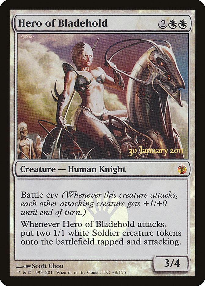 Hero of Bladehold [Mirrodin Besieged Prerelease Promos] | Lots Moore NSW
