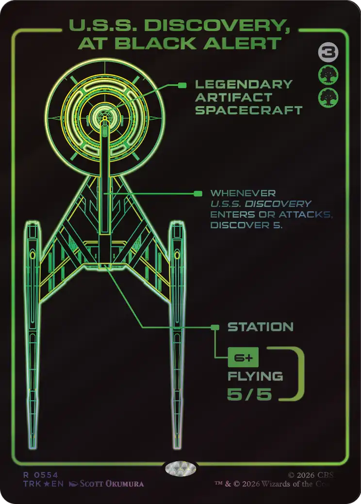 U.S.S. Discovery, at Black Alert (Showcase) [Star Trek] | Lots Moore NSW