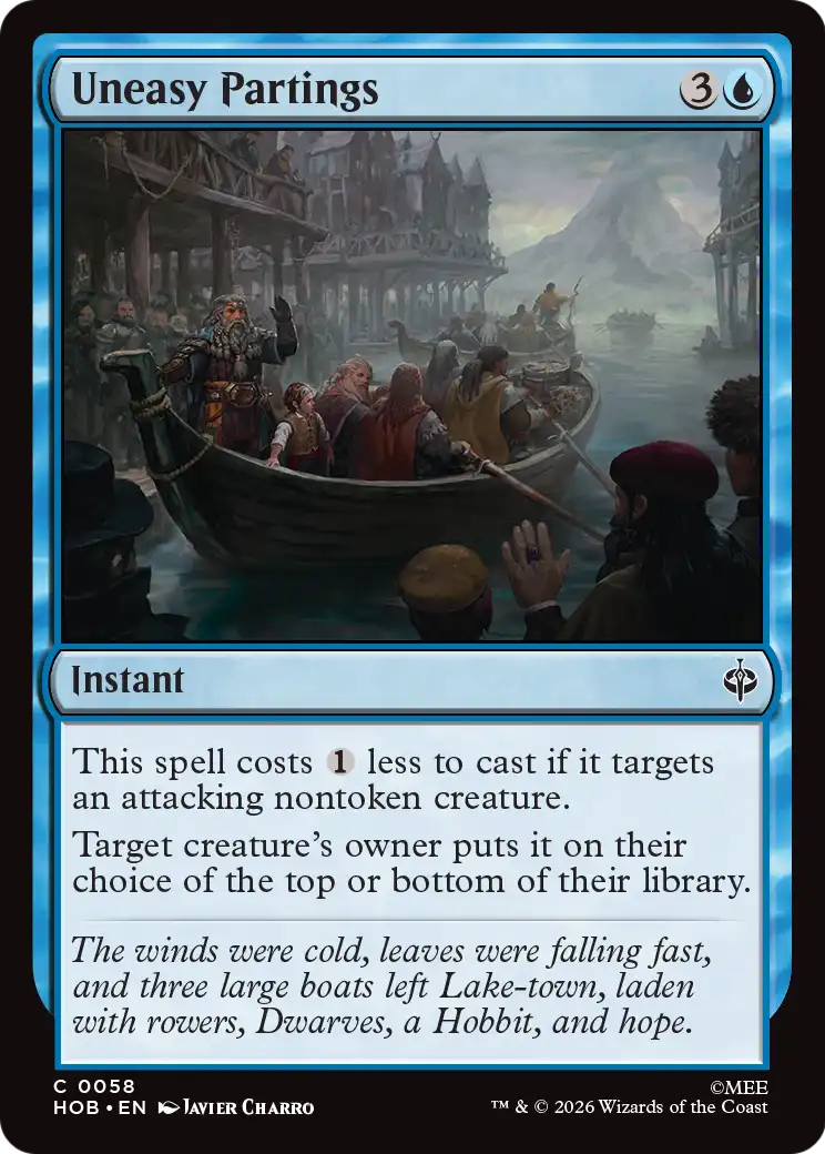 Uneasy Partings [The Hobbit] | Lots Moore NSW