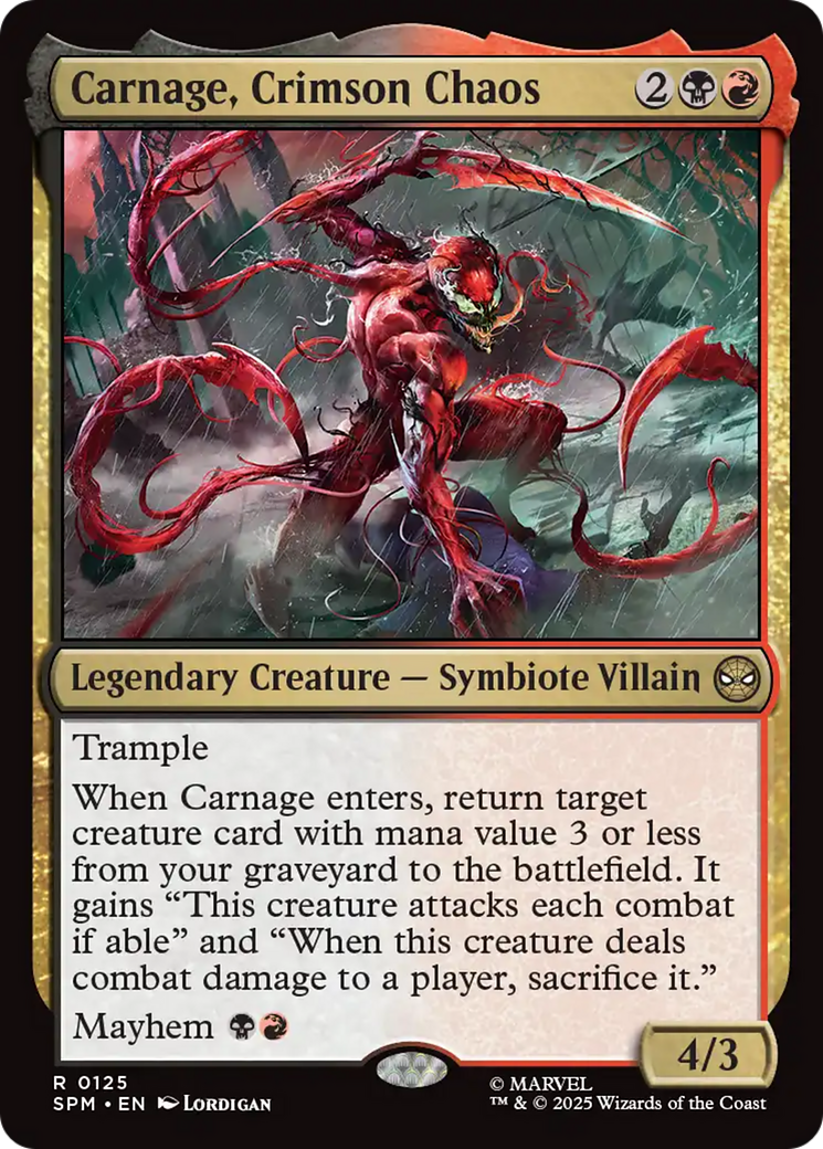 Carnage, Crimson Chaos [Marvel's Spider-Man] | Lots Moore NSW