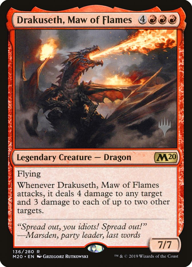 Drakuseth, Maw of Flames (Promo Pack) [Core Set 2020 Promos] | Lots Moore NSW